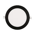 ceiling recessed luminaire PANEL FLAT 170 R SCCT DIM C round, CCT Switch, dimmable IP44, black dimmable