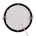 nobil ceiling recessed luminaire PANEL FLAT 170 R SCCT DIM C round, CCT Switch, dimmable IP44, black dimmable