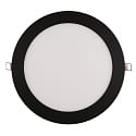 ceiling recessed luminaire PANEL FLAT 225 R SCCT MP flat, switchable, multipower IP44, black 