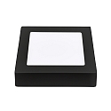 Downlight de surface LED PANEL FLAT 170 Q SCCT DIM angulaire, CCT Switch IP44, blanche gradable