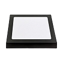 Downlight de surface LED PANEL FLAT 220 Q SCCT MP angulaire, CCT Switch, commutable, multipower IP44, blanche 