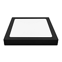 Downlight de surface LED PANEL FLAT 300 Q SCCT DIM C angulaire, CCT Switch IP44, blanche gradable