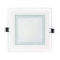 LED Glas Panel 160Q, eckig, 11W, SCCT, IP20, weiß