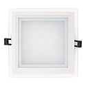 LED Glas Panel 200Q, eckig, 14W, SCCT, IP20, weiß