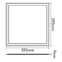 nobilé Panneau à LED Q2S 600 UGR19, 28W 4000lm 4000K CRI 80 nobilé Panneau à LED Q2S 600 UGR19, 28W 4000lm 4000K CRI 80