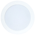 LED Einbau-Panel FLAT 105 R, IP44, Bad + K�che, rund, � 14.5cm, 350mA (exkl. BG), dimmbar, 8W 3000K 120�, wei�