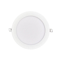 LED panel LED PANEL FLAT 130 R SCCT CCT Switch, dimmable, dimmable 11W 3000 / 4000 / 5700K 120° 120° CRI >80