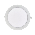 Downlight encastrable LED PANEL FLAT 190 R 830 350MA OPAL standard, rond, bloc d'alimentation exclusif IP20, mat