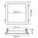nobilé Panneau à LED FLAT 300 Q LED carré, gradable 19W 2070lm CRI >80 nobilé Panneau à LED FLAT 300 Q LED carré, gradable 19W 2070lm CRI >80