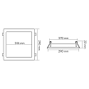 nobilé Panneau à LED FLAT 300 Q LED carré, gradable 19W CRI >80 nobilé Panneau à LED FLAT 300 Q LED carré, gradable 19W CRI >80