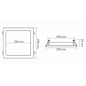 nobilé Panneau à LED LED PANEL FLAT 300 Q contrôlable par DALI, dimmable, gradable 20W 1900lm 4000K 120° 120° CRI >80 nobilé Panneau à LED LED PANEL FLAT 300 Q contrôlable par DALI, dimmable, gradable 20W 1900lm 4000K 120° 120° CRI >80