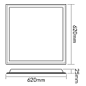 Panneau à LED BACKLIGHT 62S UGR19, gradable 30W 3000K