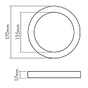 nobilé Panneau à LED 170R IP44 SCCT rond, 12W 520-1050lm 3000/4000/6000K nobilé Panneau à LED 170R IP44 SCCT rond, 12W 520-1050lm 3000/4000/6000K