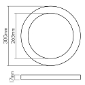 nobilé Panneau à LED 300R IP44 SCCT rond, 24W 1200-2340lm 3000/4000/6000K nobilé Panneau à LED 300R IP44 SCCT rond, 24W 1200-2340lm 3000/4000/6000K