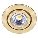 Einbaustrahler DOWNLIGHT C 3840,  7cm, schwenkbar, Messing gebrstet