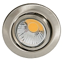 Downlight D 3830 pivotant IP20, nickel bross gradable
