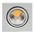 Recessed spot DOWNLIGHT D 3830 Q, square, 8.5 x 8.5cm, swiveling, matt chrome