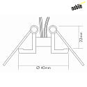 nobilé Einbauleuchte für Sternenhimmel N 392, Ø 4cm, G4, weiß