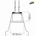 nobilé Downlight N 411 G4 IP20, Cromo dimmerabile