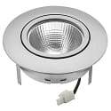 nobil� LED Downlight 5068 ECO FLAT SCCT DIM C, IP40, rund, 7.5W 2700/3000/4000K 38�, CRi >90, schwenkbar, dimmbar, Chrom matt