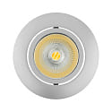 recessed downlight ECO FLAT 5068R DIM / 38 round, CCT Switch, dimmable IP40, chrome matt dimmable