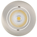 Recessed LED spot 5068 ECO FLAT, round, 350mA, 8W 3000K 700lm 38, CRi>90, dimmable, brushed nickel