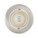 recessed downlight ECO FLAT 5068R DIM / 38 round, CCT Switch, dimmable IP40, brushed nickel dimmable