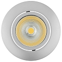 Recessed LED spot 5068 ECO FLAT, round, 350mA, 8W 4000K 750lm 24, CRi>90, dimmable, matt chrome