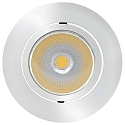 Recessed LED spot 5068 ECO FLAT, round, 350mA, 8W 4000K 750lm 24, CRi>90, dimmable, chrome