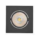 LED Downlight 5068Q ECO FLAT SCCT DIM C, IP40, eckig, 7.5W 2700/3000/4000K 38�, CRi >90, schwenkbar, dimmbar, schwarz matt