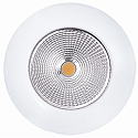 Recessed LED spot 5068 ECO FLAT, IP44, round, 350mA, 8W 4000K 750lm 24, CRi>90, dimmable, matt white