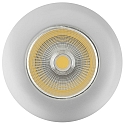 Recessed LED spot 5068 ECO FLAT, IP44, round, 350mA, 8W 4000K 750lm 24, CRi>90, dimmable, matt chrome