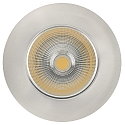 Recessed LED spot 5068 ECO FLAT, IP44, round, 350mA, 8W 4000K 750lm 24, CRi>90, dimmable, brushed nickel