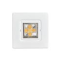 downlight A 5068 T FLAT RQ LED swivelling, square, powder coated, white matt dimmable