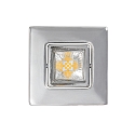Downlight A 5068 T FLAT RQ LED girevole, piazza, Cromo, Verniciato a polvere dimmerabile