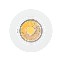 Downlight A 5068 T FLAT piatto, girevole IP20, Verniciato a polvere, Bianco dimmerabile
