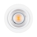 Spot 9W DS rotondo IP20, bianco opaco dimmerabile