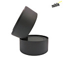 nobilé spot 9W DS round IP20, black matt dimmable