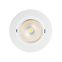 downlight 5068 ECO FLAT BIO round IP40, white matt dimmable