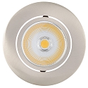 downlight 5068 ECO FLAT BIO round IP40, brushed nickel dimmable