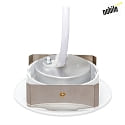 nobilé LED Einbau-Downlight 5068 ECO DOB, IP40, Ø 8.8cm, 6W 3000K 570lm 38°, durchverdrahtet, dimmbar, schwenkbar, weiß matt