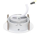 nobilé LED Einbau-Downlight 5068 ECO DOB, IP40, Ø 8.8cm, 6W 3000K 570lm 38°, durchverdrahtet, dimmbar, schwenkbar, weiß matt