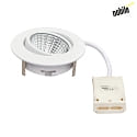 nobilé LED Einbau-Downlight 5068 ECO DOB, IP40, Ø 8.8cm, 6W 3000K 570lm 38°, durchverdrahtet, dimmbar, schwenkbar, weiß matt