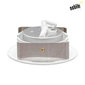 nobilé LED Einbau-Downlight 5068 ECO DOB, IP40, Ø 8.8cm, 6W 3000K 570lm 38°, durchverdrahtet, dimmbar, schwenkbar, weiß matt