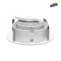 nobilé LED Einbau-Downlight 5068 ECO DOB, IP40, Ø 8.8cm, 6W 3000K 570lm 38°, durchverdrahtet, dimmbar, schwenkbar, weiß matt