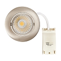 Downlight 5068 ECO DOB rotondo, girevole, incluso l'autista, Set di 1 IP40, nichel dimmerabile