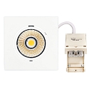 Downlight 5068Q ECO DOB angolare IP40, Bianco opaco dimmerabile