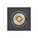 Downlight 5068Q ECO DOB angolare IP40, Nero opaco dimmerabile