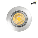 downlight A 5068 BIO swivelling LED IP40, chrome, powder coated dimmable