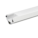 Alu Eck-Profil 3 OP, 200cm, fr LED-Strips bis 1.4cm Breite, wei matt